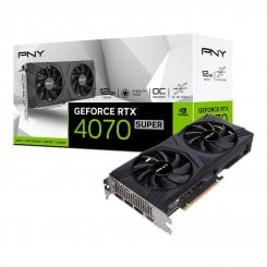 Видеокарта PNY GeForce RTX 4070 SUPER VERTO Dual Fan OC 12288MB (VCG4070S12DFXPB1-O)