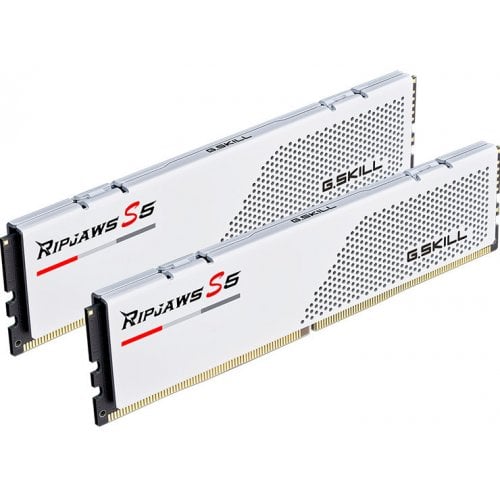 Купить ОЗУ G.Skill DDR5 32GB (2x16GB) 6400Mhz Ripjaws S5 White (F5-6400J3648F16GX2-RS5W) с проверкой совместимости: обзор, характеристики, цена в Киеве, Днепре, Одессе, Харькове, Украине | интернет-магазин TELEMART.UA фото