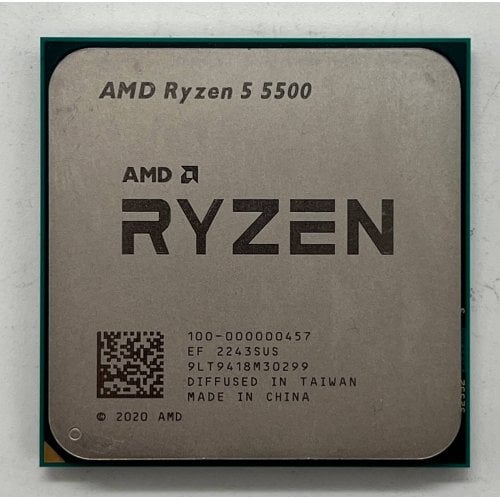 Купить Процессор AMD Ryzen 5 5500 3.6(4.2)GHz 16MB sAM4 Tray (100-000000457) (Восстановлено продавцом, 698785) с проверкой совместимости: обзор, характеристики, цена в Киеве, Днепре, Одессе, Харькове, Украине | интернет-магазин TELEMART.UA фото