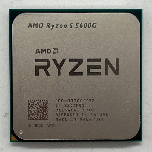 Процесор AMD Ryzen 5 5600G 3.9(4.4)GHz 16MB sAM4 Tray (100-000000252) (Відновлено продавцем, 698790) купити з перевіркою сумісності: огляд, характеристики, ціна у Києві, Львові, Вінниці, Хмельницькому, Івано-Франківську, Україні | інтернет-магазин TELEMART.UA фото