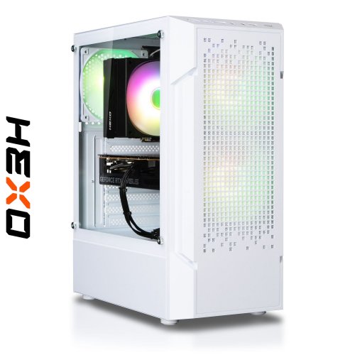 Комп'ютер HEXO Gaming RTX4060 Pro+ (HGP-5600N4060-32S1TWHSH) White/Shadow купити в Україні: Київ, Львів, Хмельницький, Тернопіль | Низька ціна, відгуки, характеристики від TELEMART фото