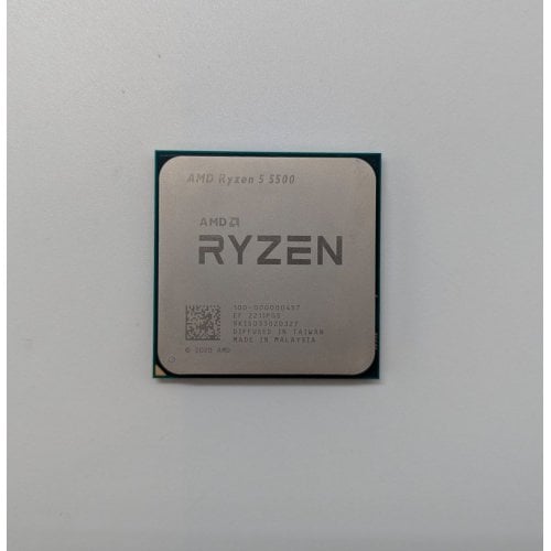 Купить Процессор AMD Ryzen 5 5500 3.6(4.2)GHz 16MB sAM4 Tray (100-000000457) (Восстановлено продавцом, 699386) с проверкой совместимости: обзор, характеристики, цена в Киеве, Днепре, Одессе, Харькове, Украине | интернет-магазин TELEMART.UA фото