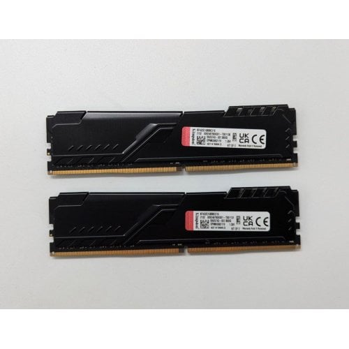 Озп Kingston DDR4 16GB (2x8GB) 3200Mhz FURY Beast Black (KF432C16BBK2/16) (Відновлено продавцем, 699395) купити з перевіркою сумісності: огляд, характеристики, ціна у Києві, Львові, Вінниці, Хмельницькому, Івано-Франківську, Україні | інтернет-магазин TELEMART.UA фото