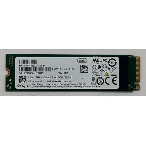 Ssd-диск Hynix 512GB M.2 (2280 PCI-E) NVME (HFM512GD3JX013N BC) (Відновлено продавцем, 699726) купити з перевіркою сумісності: огляд, характеристики, ціна у Києві, Львові, Вінниці, Хмельницькому, Івано-Франківську, Україні | інтернет-магазин TELEMART.UA фото