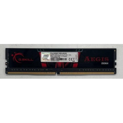 Купить Озу G.Skill DDR4 8GB 3200Mhz Aegis (F4-3200C16S-8GIS) (Восстановлено продавцом, 699730) с проверкой совместимости: обзор, характеристики, цена в Киеве, Днепре, Одессе, Харькове, Украине | интернет-магазин TELEMART.UA фото