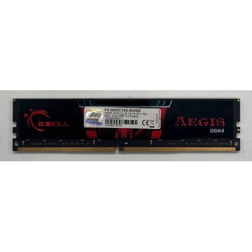 Купить Озу G.Skill DDR4 8GB 3000Mhz Aegis (F4-3000C16S-8GISB) (Восстановлено продавцом, 699732) с проверкой совместимости: обзор, характеристики, цена в Киеве, Днепре, Одессе, Харькове, Украине | интернет-магазин TELEMART.UA фото