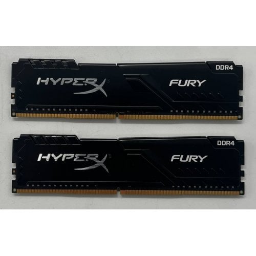 Озп HyperX DDR4 16GB (2x8GB) 3733Mhz Fury Black (HX437C19FB3K2/16) (Відновлено продавцем, 699734) купити з перевіркою сумісності: огляд, характеристики, ціна у Києві, Львові, Вінниці, Хмельницькому, Івано-Франківську, Україні | інтернет-магазин TELEMART.UA фото