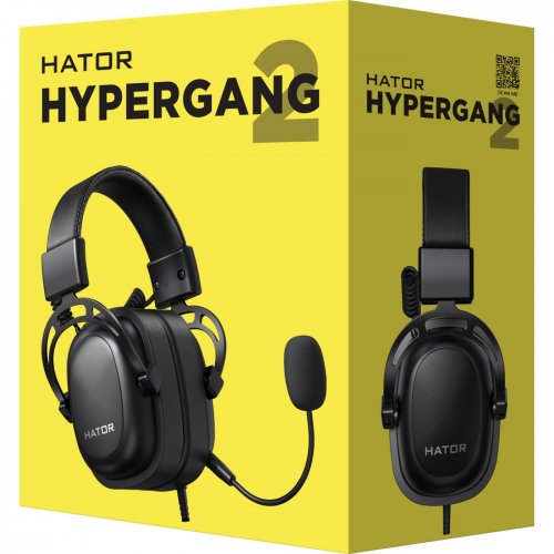 Купити Уцінка навушники HATOR Hypergang 2 (HTA-910) Black (Вітринний зразок, 699772) - ціна в Києві, Львові, Вінниці, Хмельницькому, Франківську, Україні | інтернет-магазин TELEMART.UA фото