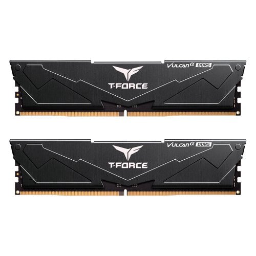 Купить ОЗУ Team DDR5 32GB (2x16GB) 6000MHz T-Force Vulcan Black (FLABD532G6000HC38ADC01) с проверкой совместимости: обзор, характеристики, цена в Киеве, Днепре, Одессе, Харькове, Украине | интернет-магазин TELEMART.UA фото