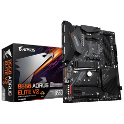 Материнская плата Gigabyte B550 AORUS ELITE V2 (sAM4, AMD B550) (Восстановлено продавцом, 700324)