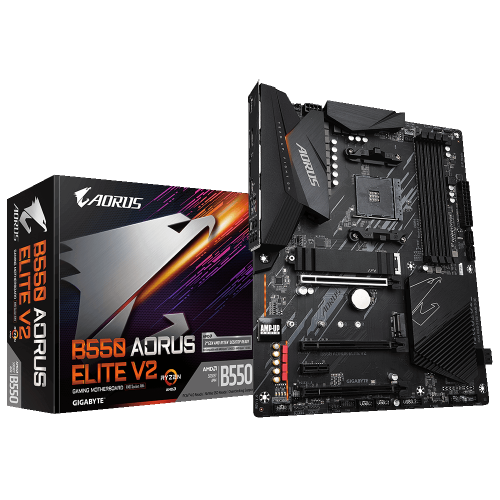 Купить Материнская плата Gigabyte B550 AORUS ELITE V2 (sAM4, AMD B550) (Восстановлено продавцом, 700324) с проверкой совместимости: обзор, характеристики, цена в Киеве, Днепре, Одессе, Харькове, Украине | интернет-магазин TELEMART.UA фото