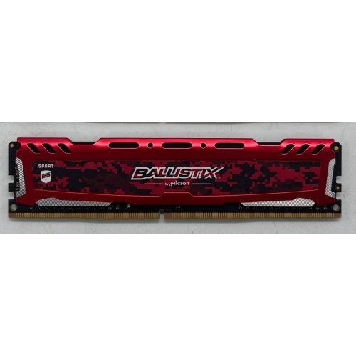 Купить Озу Crucial DDR4 8GB 3200Mhz Ballistix Sport LT Red (BLS8G4D32AESEK) (Восстановлено продавцом, 700367) с проверкой совместимости: обзор, характеристики, цена в Киеве, Днепре, Одессе, Харькове, Украине | интернет-магазин TELEMART.UA фото