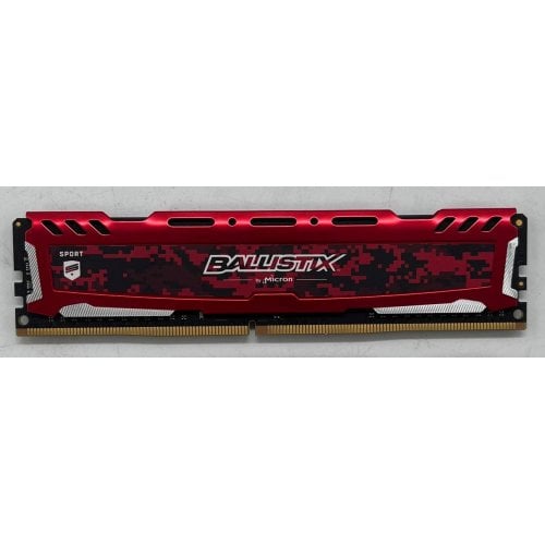 Купить Озу Crucial DDR4 8GB 3200Mhz Ballistix Sport LT Red (BLS8G4D32AESEK) (Восстановлено продавцом, 700374) с проверкой совместимости: обзор, характеристики, цена в Киеве, Днепре, Одессе, Харькове, Украине | интернет-магазин TELEMART.UA фото