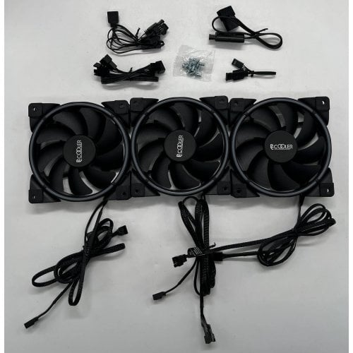 Купить Набор кулеров для корпуса PCCooler Corona 3-in-1 FRGB Kit (Восстановлено продавцом, 700463) с проверкой совместимости: обзор, характеристики, цена в Киеве, Днепре, Одессе, Харькове, Украине | интернет-магазин TELEMART.UA фото