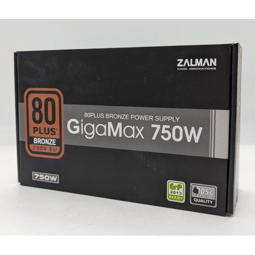 Купить Блок питания Zalman GigaMax GVII 750W (ZM750-GVII) (Восстановлено продавцом, 700819) с проверкой совместимости: обзор, характеристики, цена в Киеве, Днепре, Одессе, Харькове, Украине | интернет-магазин TELEMART.UA фото