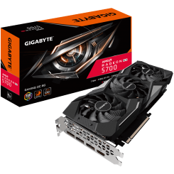 Видеокарта Gigabyte Radeon RX 5700 Gaming OC 8192MB (GV-R57GAMING OC-8GD) (Восстановлено продавцом, 700876)