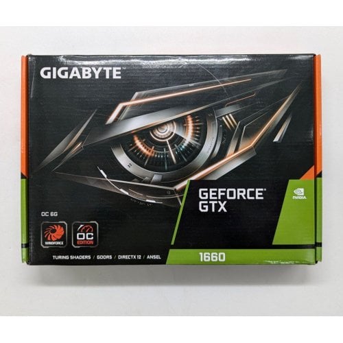 Відеокарта Gigabyte GeForce GTX 1660 OC 6144MB (GV-N1660OC-6GD) (Відновлено продавцем, 700902) купити з перевіркою сумісності: огляд, характеристики, ціна у Києві, Львові, Вінниці, Хмельницькому, Івано-Франківську, Україні | інтернет-магазин TELEMART.UA фото