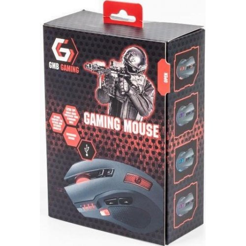 Купити Миша Gembird MUSG-004 Black/Gray - ціна в Києві, Львові, Вінниці, Хмельницькому, Франківську, Україні | інтернет-магазин TELEMART.UA фото