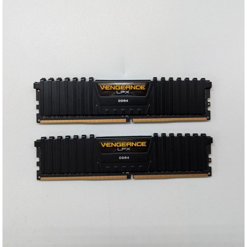 Озп Corsair DDR4 16GB (2x8GB) 3000Mhz Vengeance LPX (CMK16GX4M2B3000C15) Black (Відновлено продавцем, 700911) купити з перевіркою сумісності: огляд, характеристики, ціна у Києві, Львові, Вінниці, Хмельницькому, Івано-Франківську, Україні | інтернет-магазин TELEMART.UA фото