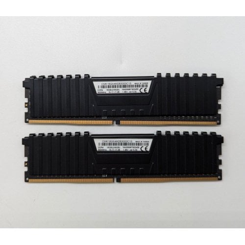 Озп Corsair DDR4 16GB (2x8GB) 3000Mhz Vengeance LPX (CMK16GX4M2B3000C15) Black (Відновлено продавцем, 700911) купити з перевіркою сумісності: огляд, характеристики, ціна у Києві, Львові, Вінниці, Хмельницькому, Івано-Франківську, Україні | інтернет-магазин TELEMART.UA фото