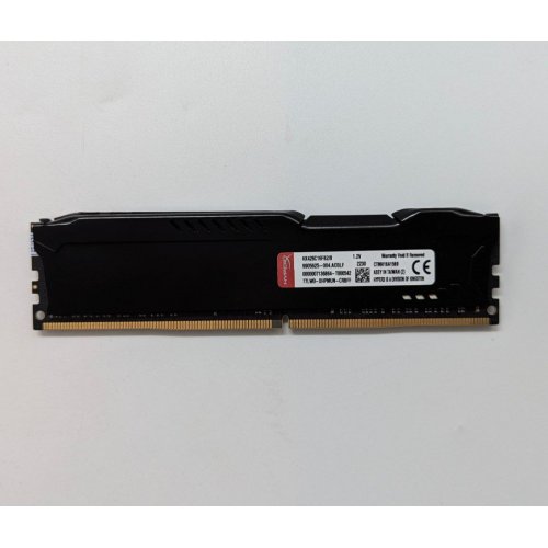 Озп HyperX DDR4 8GB 2666Mhz Fury Black (HX426C16FB2/8) (Відновлено продавцем, 700959) купити з перевіркою сумісності: огляд, характеристики, ціна у Києві, Львові, Вінниці, Хмельницькому, Івано-Франківську, Україні | інтернет-магазин TELEMART.UA фото