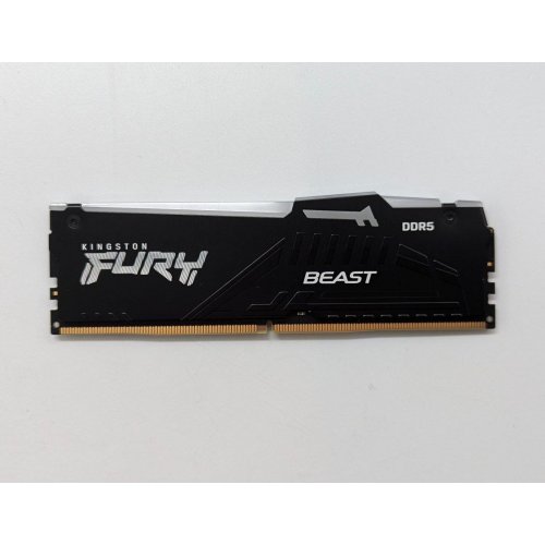 Озп Kingston DDR5 32GB 6000Mhz FURY Beast RGB Black (KF560C36BBEA-32) (Відновлено продавцем, 700976) купити з перевіркою сумісності: огляд, характеристики, ціна у Києві, Львові, Вінниці, Хмельницькому, Івано-Франківську, Україні | інтернет-магазин TELEMART.UA фото