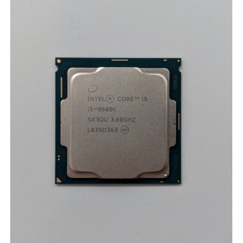 Процесор Intel Core i5-8600K 3.6(4.3)GHz 9MB s1151 Tray (CM8068403358508) (Відновлено продавцем, 700978) купити з перевіркою сумісності: огляд, характеристики, ціна у Києві, Львові, Вінниці, Хмельницькому, Івано-Франківську, Україні | інтернет-магазин TELEMART.UA фото