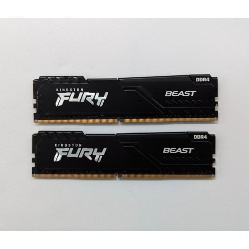 Купить Озу Kingston DDR4 16GB (2x8GB) 3200Mhz FURY Beast Black (KF432C16BBK2/16) (Восстановлено продавцом, 700979) с проверкой совместимости: обзор, характеристики, цена в Киеве, Днепре, Одессе, Харькове, Украине | интернет-магазин TELEMART.UA фото