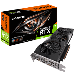 Видеокарта Gigabyte GeForce RTX 2080 WindForce OC 8192MB (GV-N2080WF3OC-8GC) (Восстановлено продавцом, 701038)