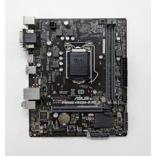 Материнська плата Asus PRIME H310M-R R2.0 (s1151-V2, Intel H310) (Відновлено продавцем, 701122) купити з перевіркою сумісності: огляд, характеристики, ціна у Києві, Львові, Вінниці, Хмельницькому, Івано-Франківську, Україні | інтернет-магазин TELEMART.UA фото