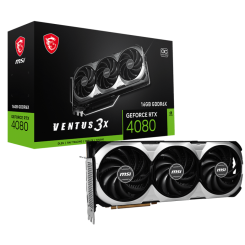 Видеокарта MSI GeForce RTX 4080 VENTUS 3X OC 16384MB (RTX 4080 VENTUS 3X OC 16GB) (Восстановлено продавцом, 701357)