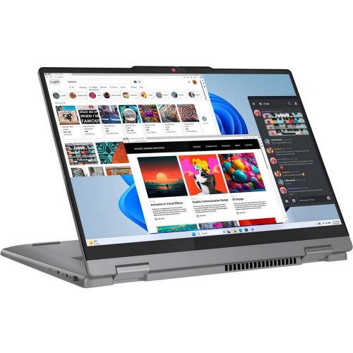 Купить Ноутбук Lenovo IdeaPad 5 2-in-1 14IRH9 (83KX0047RA) Luna Grey - цена в Харькове, Киеве, Днепре, Одессе
в интернет-магазине Telemart фото