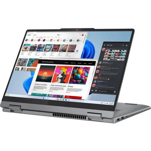 Купить Ноутбук Lenovo IdeaPad 5 2-in-1 14IRH9 (83KX0047RA) Luna Grey - цена в Харькове, Киеве, Днепре, Одессе
в интернет-магазине Telemart фото