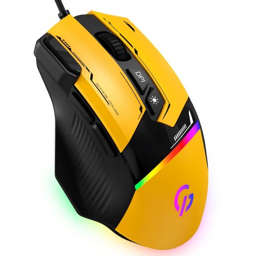 Купить Мышка GamePro GM300 USB Yellow/Black - цена в Харькове, Киеве, Днепре, Одессе
в интернет-магазине Telemart фото