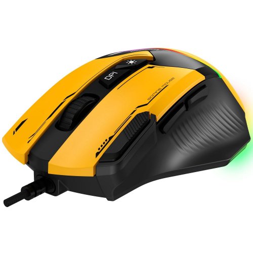 Купить Мышка GamePro GM300 USB Yellow/Black - цена в Харькове, Киеве, Днепре, Одессе
в интернет-магазине Telemart фото