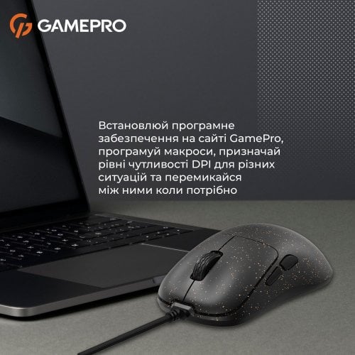 Купити Миша GamePro GM690 Black/Orange - ціна в Києві, Львові, Вінниці, Хмельницькому, Франківську, Україні | інтернет-магазин TELEMART.UA фото