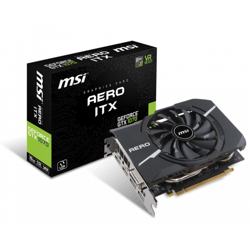 Продати Відеокарта MSI GeForce GTX 1070 AERO ITX 8192MB (GTX 1070 AERO ITX 8G) за Trade-In у інтернет-магазині Телемарт - Київ, Дніпро, Україна фото
