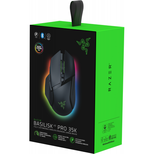 Купить Мышка Razer Basilisk V3 Pro 35K Wireless (RZ01-05240100-R3G1) Black - цена в Харькове, Киеве, Днепре, Одессе
в интернет-магазине Telemart фото