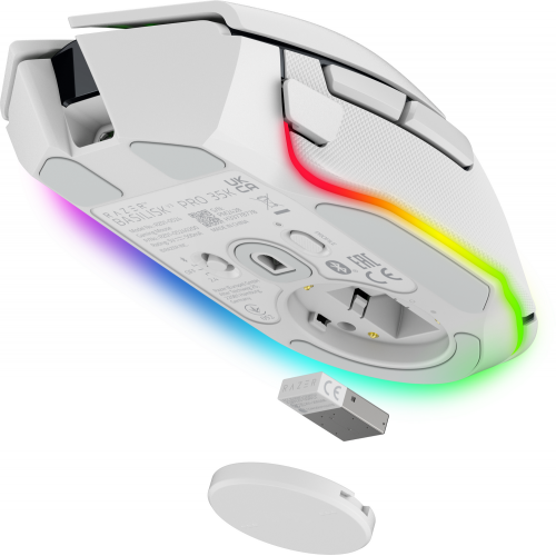 Купить Мышка Razer Basilisk V3 Pro 35K Wireless (RZ01-05240200-R3G1) White - цена в Харькове, Киеве, Днепре, Одессе
в интернет-магазине Telemart фото