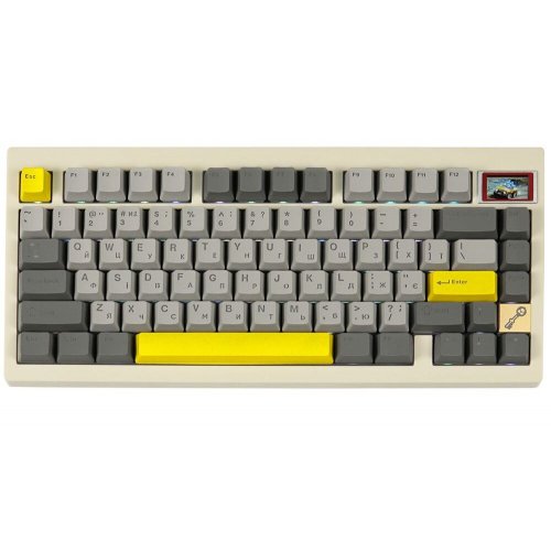 Купити Клавіатура EPOMAKER TH80 Pro V2 RGB Mechanical Wisteria Tactile Switch Hot-Swap (TH80-PROV2-W-WT) White - ціна в Києві, Львові, Вінниці, Хмельницькому, Франківську, Україні | інтернет-магазин TELEMART.UA фото