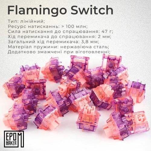 Купить Клавиатура EPOMAKER TH80 SE RGB Mechanical Flamingo Switch Hot-Swap (TH80-SE-B-F) Black - цена в Харькове, Киеве, Днепре, Одессе
в интернет-магазине Telemart фото