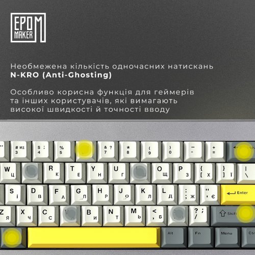 Купити Клавіатура EPOMAKER Shadow-X RGB Mechanical Flamingo Switch Hot-Swap (SHX-B-F) Black - ціна в Києві, Львові, Вінниці, Хмельницькому, Франківську, Україні | інтернет-магазин TELEMART.UA фото