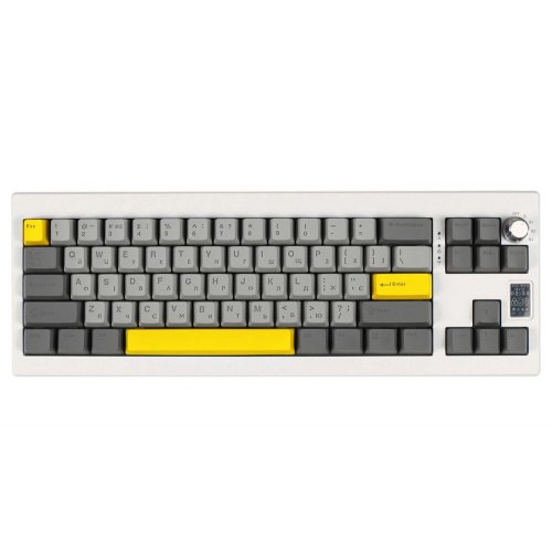 Photo Keyboard EPOMAKER Shadow-X RGB Mechanical Wisteria Linear Switch Hot-Swap (SHX-W-WL) White