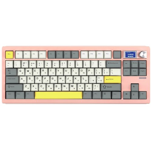 Купити Клавіатура EPOMAKER Shadow-S TKL RGB Mechanical Wisteria Linear Switch Hot-Swap (SHS-P-WL) Pink - ціна в Києві, Львові, Вінниці, Хмельницькому, Франківську, Україні | інтернет-магазин TELEMART.UA фото