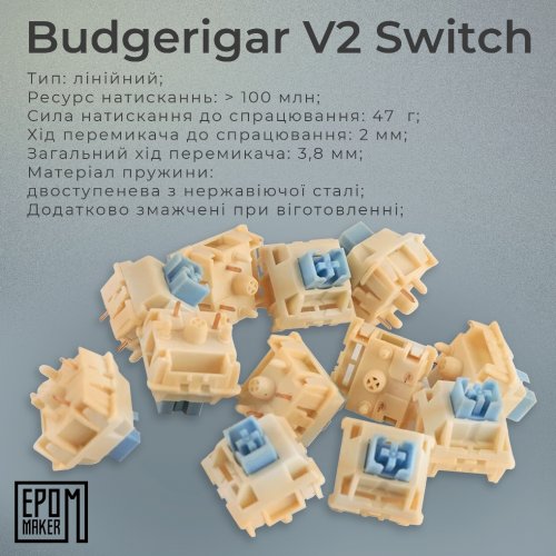 Купити Клавіатура EPOMAKER EK68 RGB Mechanical Budgerigar V2 Switch Hot-Swap (EK68-B-BV2) Black - ціна в Києві, Львові, Вінниці, Хмельницькому, Франківську, Україні | інтернет-магазин TELEMART.UA фото