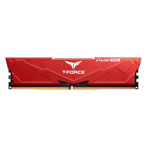 Купить ОЗУ Team DDR5 32GB (2x16GB) 6400MHz T-Force Vulcan Red (FLRD532G6400HC40BDC01) с проверкой совместимости: обзор, характеристики, цена в Киеве, Днепре, Одессе, Харькове, Украине | интернет-магазин TELEMART.UA фото