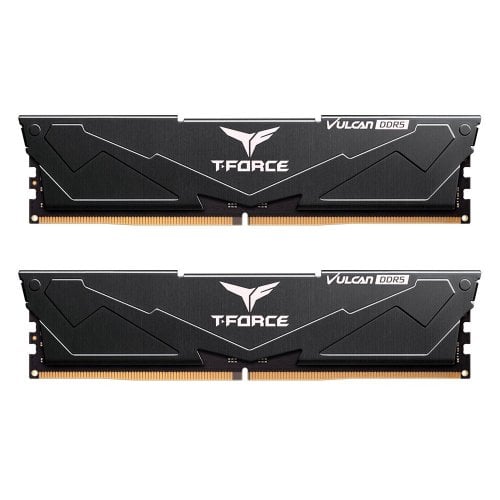 Фото ОЗУ Team DDR5 32GB (2x16GB) 6400MHz T-Force Vulcan Black (FLBD532G6400HC40BDC01)