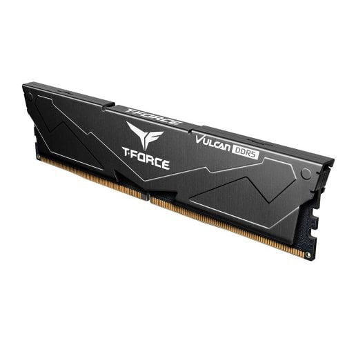 Фото ОЗП Team DDR5 32GB (2x16GB) 6400MHz T-Force Vulcan Black (FLBD532G6400HC40BDC01)