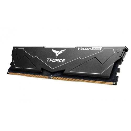 Фото ОЗП Team DDR5 32GB (2x16GB) 6400MHz T-Force Vulcan Black (FLBD532G6400HC40BDC01)