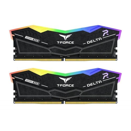 Купить ОЗУ Team DDR5 32GB (2x16GB) 7200MHz T-Force Delta RGB Black (FF3D532G7200HC34ADC01) с проверкой совместимости: обзор, характеристики, цена в Киеве, Днепре, Одессе, Харькове, Украине | интернет-магазин TELEMART.UA фото